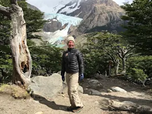 Enjoying the views in Patagonia. 