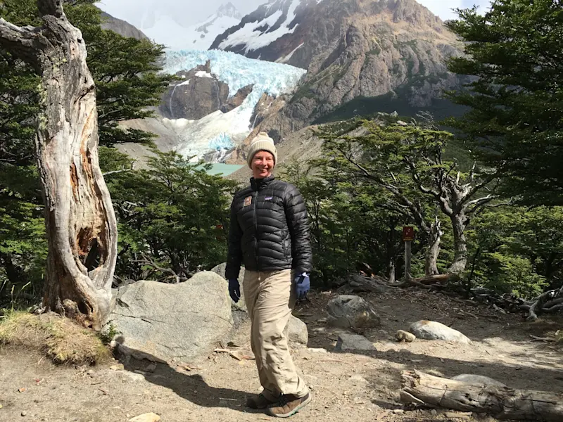 Enjoying the views in Patagonia. 