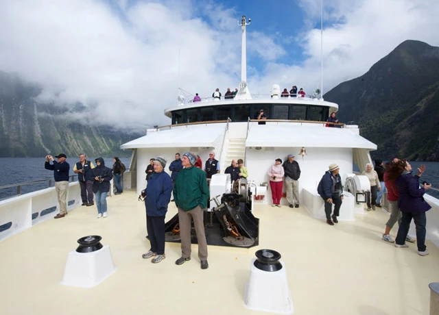 Outside deck, Oceanic Discoverer, Australia adventure cruise