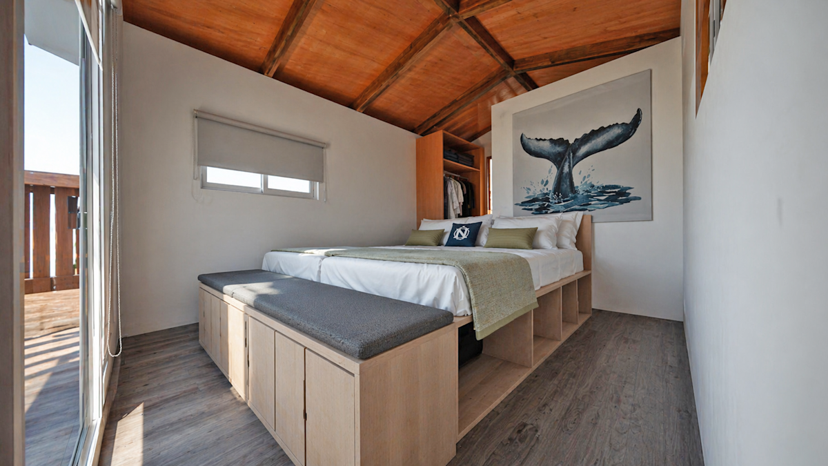 New for 2027—Graphic rendering of the new cabana at Kuyima Whale Camp, Baja Sur, Mexico.