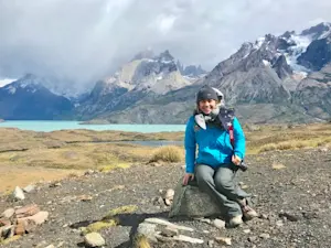 Hiking & Condor Viewing in Patagonia, Torres del Paine National Park, Chile.
