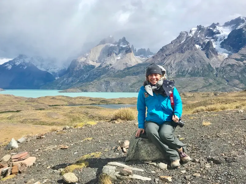 Hiking & Condor Viewing in Patagonia, Torres del Paine National Park, Chile.