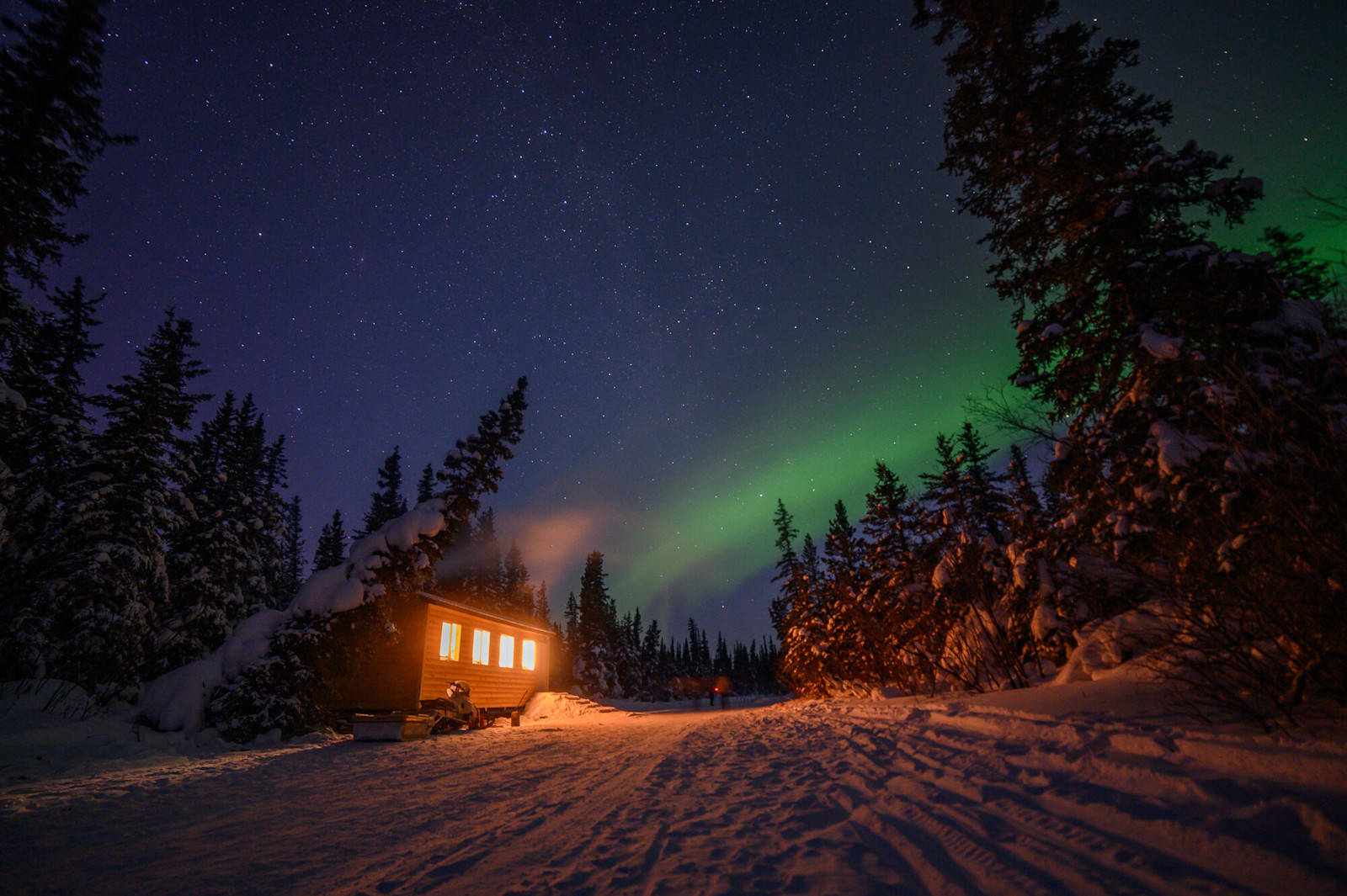 Nat Hab's Aurora Cabin, Churchill, Manitoba.