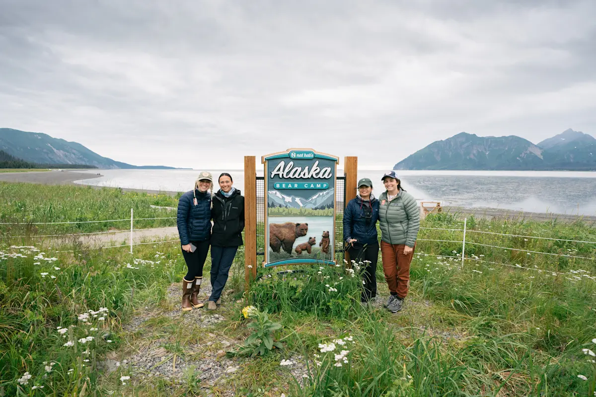 Nat Hab & WWF Staff visiting our Chinitna Bear Camp! 