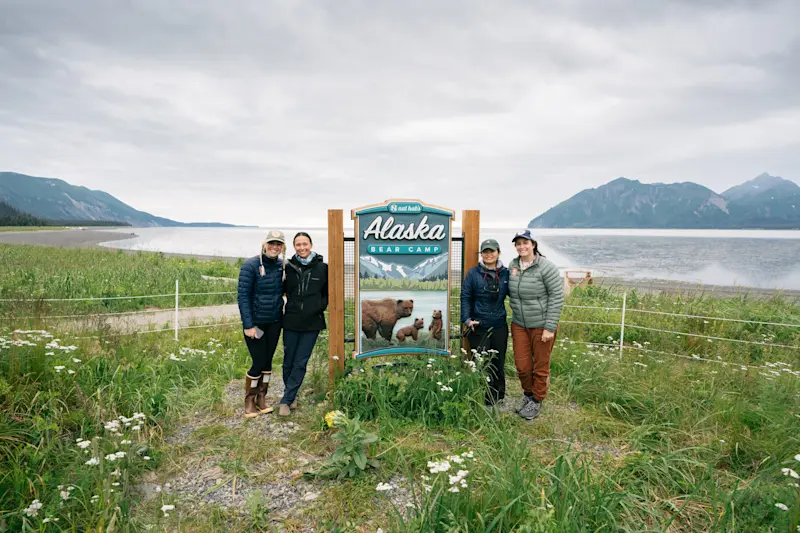 Nat Hab & WWF Staff visiting our Chinitna Bear Camp! 