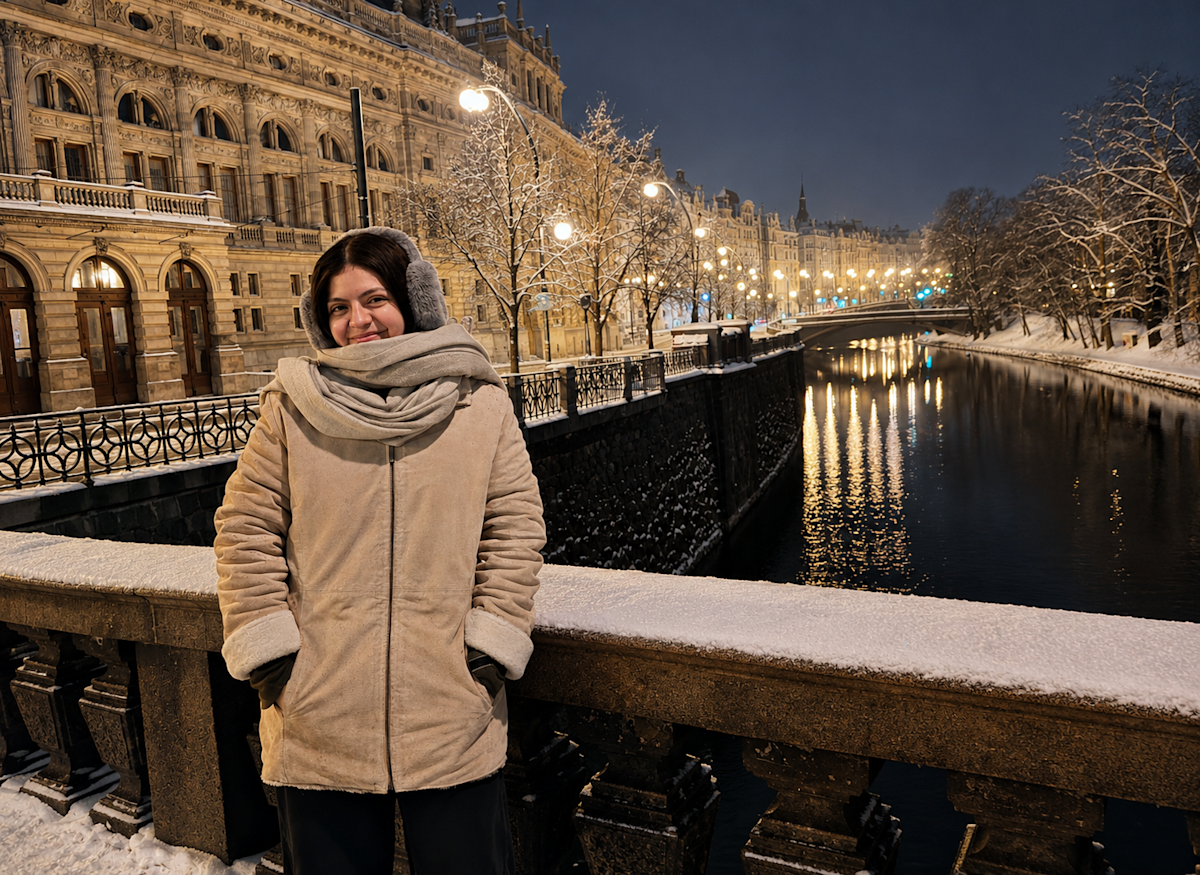 Nightwalking in Prague, Czech Republic.