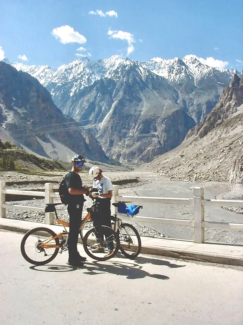 Exploring the Karakoram Mountains of Northern Pakistan on the way to China.
