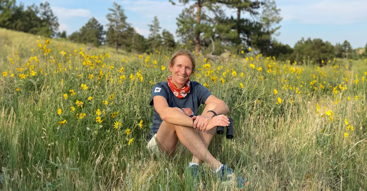Nat Hab guest, Yellowstone National Park, Wyoming.