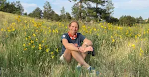 Nat Hab guest, Yellowstone National Park, Wyoming.