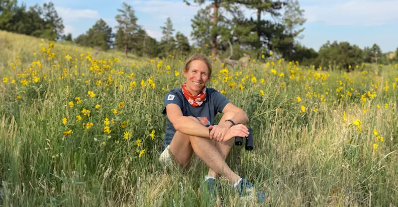 Nat Hab guest, Yellowstone National Park, Wyoming.