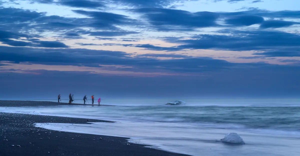 Nat Hab Photo Guests, Diamond Beach, Iceland.
