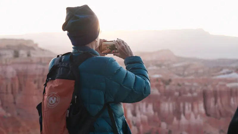 Nat Hab guest, Bryce Canyon National Park, Utah.
