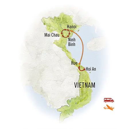 Trip map for Vietnam: An Intimate Portrait