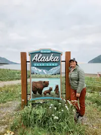 On a Nat Hab trip; Alaska Bear Camp. 