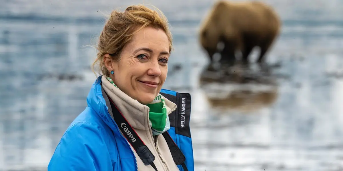 Nat Hab guest at Nat Hab's Alaska Bear Camp, Lake Clark National Park, Alaska.
