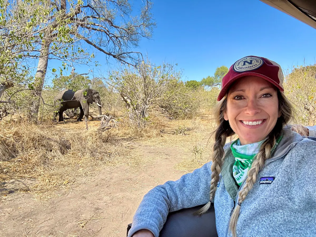 Selfie with an Elephant in Botswana. 