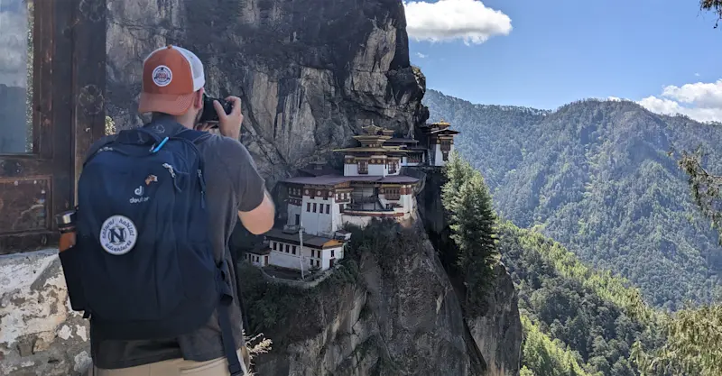 Capturing enlightenment, Tiger's Nest, Paro, Bhutan.
