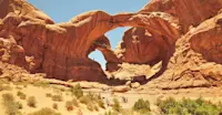 Double Arch, Arches National Park, Utah.