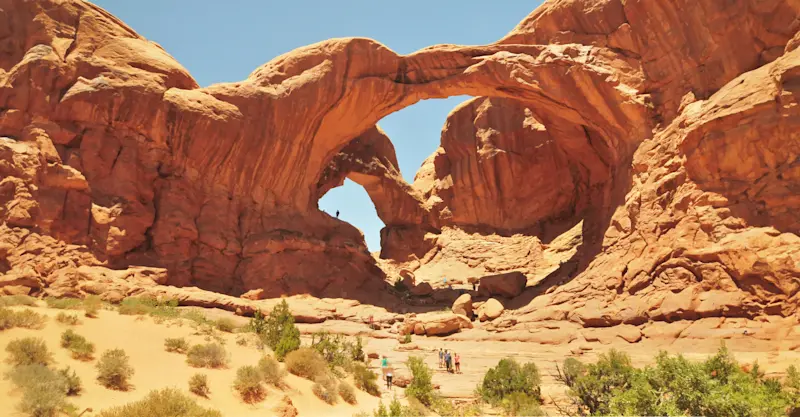 Double Arch, Arches National Park, Utah.