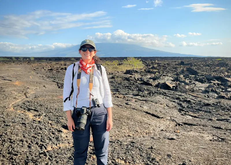 Lava walk in the Galapagos. 