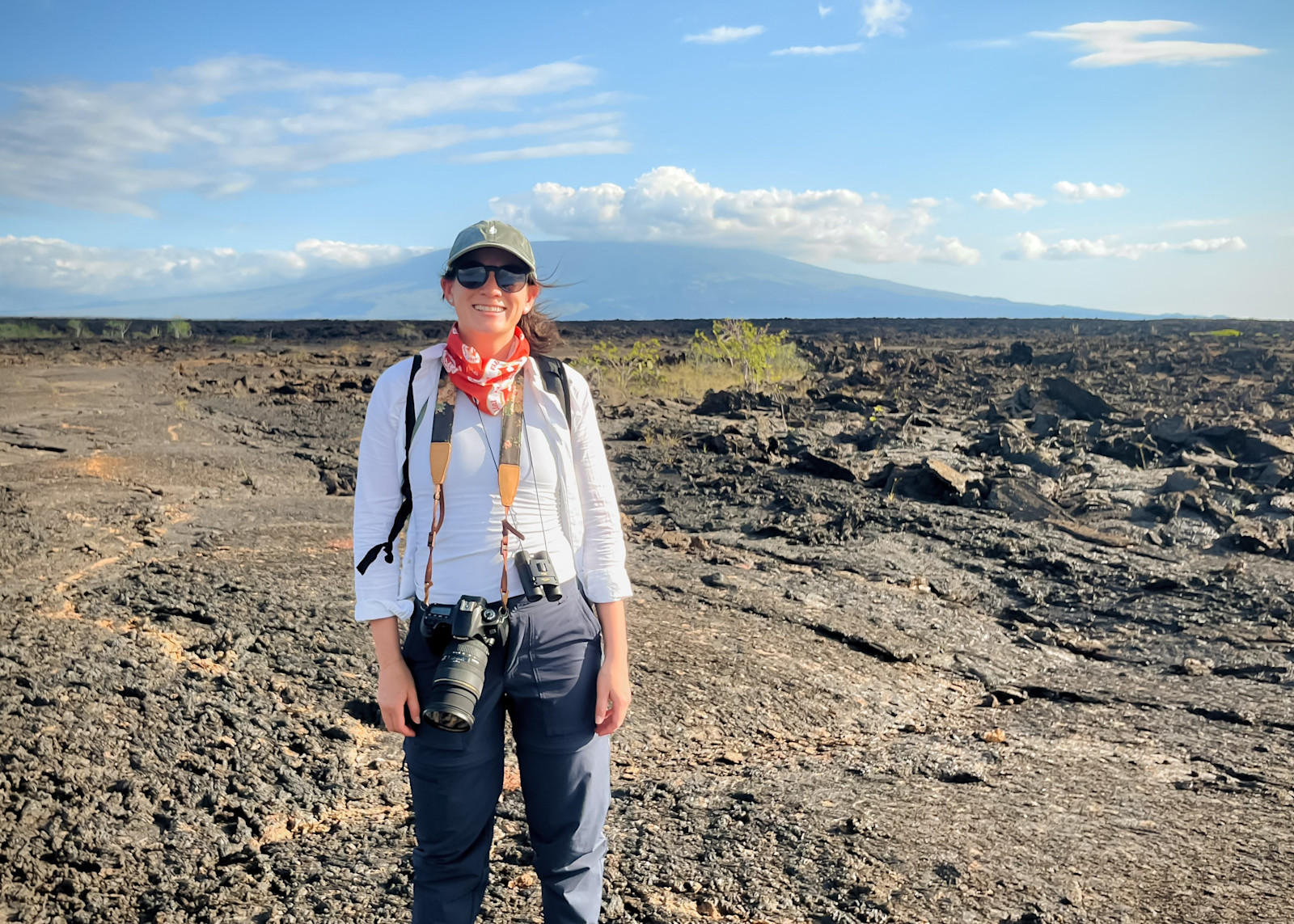 Lava walk in the Galapagos. 