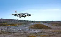 Landing at King George Island, Antarctica.