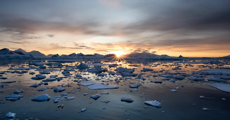 Sunset, Antarctica.
