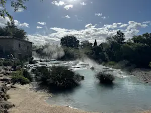 Thermal pools in Tuscany