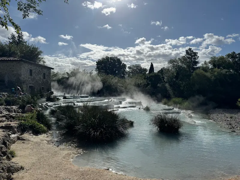 Thermal pools in Tuscany