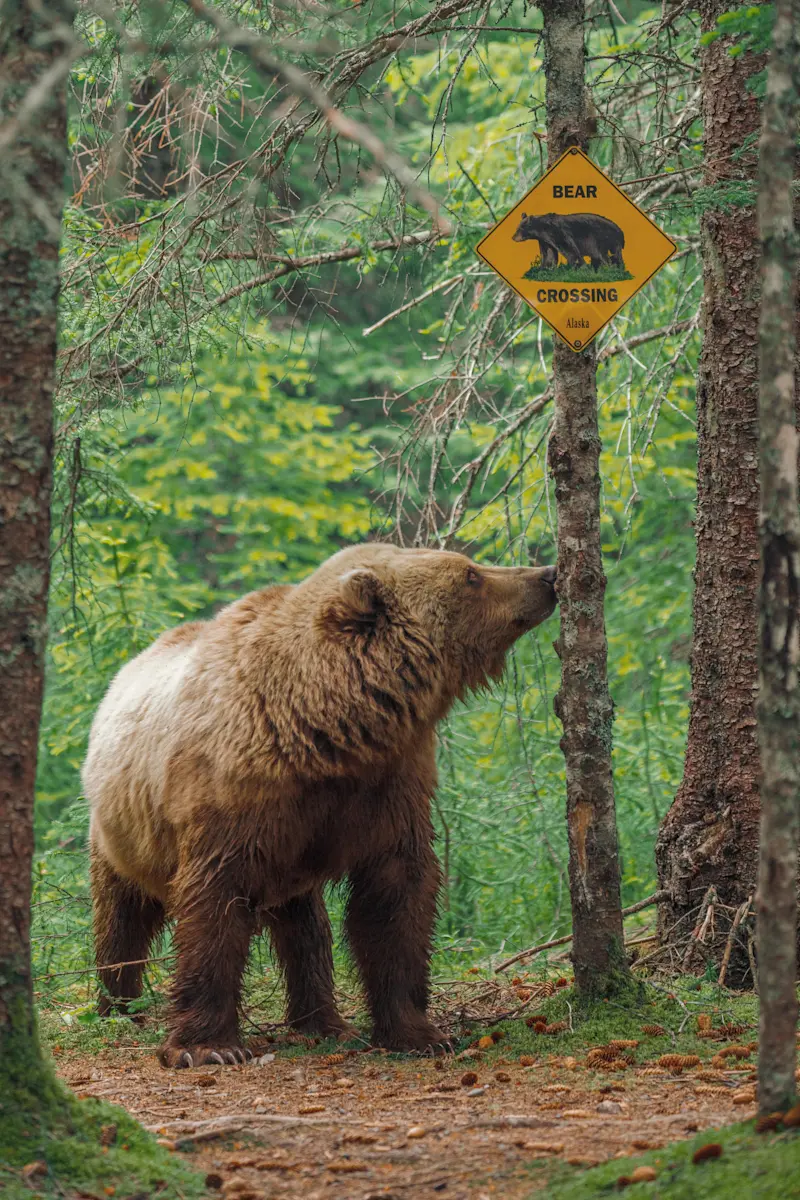 Brown bear, Nat Hab's Alaska Bear Camp, Lake Clark National Park, Alaska.