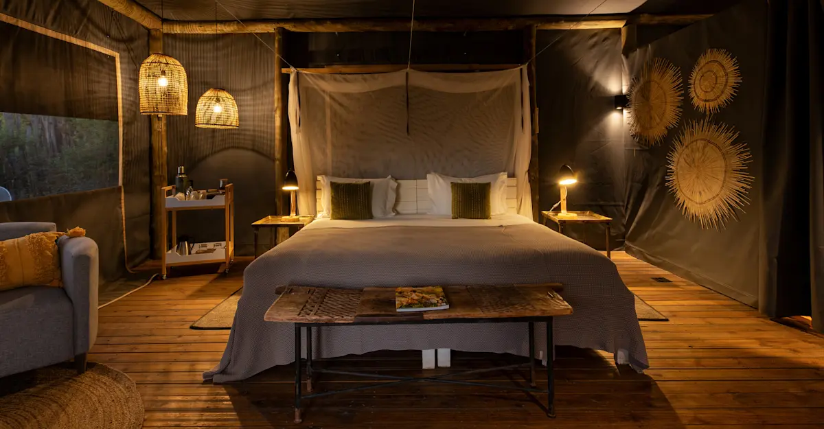 Guest tent interior