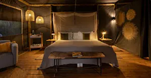 Guest tent interior