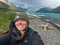 Camping in Lake Clark National Park, Alaska.