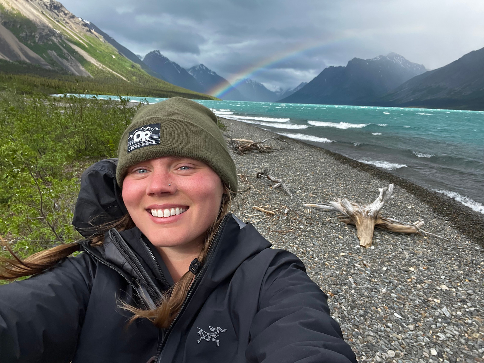 Camping in Lake Clark National Park, Alaska.