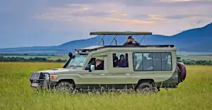 Earthwatch Expeditions Field Vehicle, Maasai Mara, Kenya.