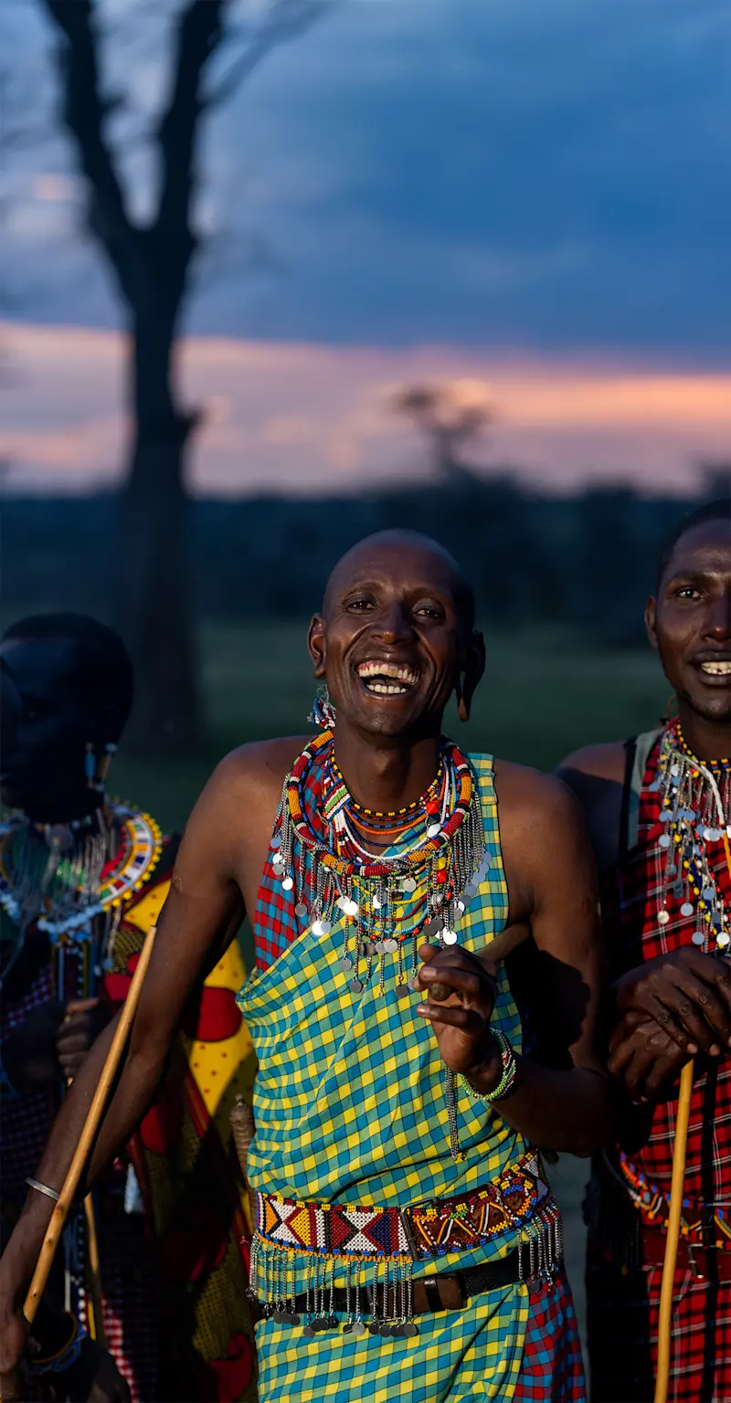 Maasai man, Maasai Mara National Reserve, Kenya.