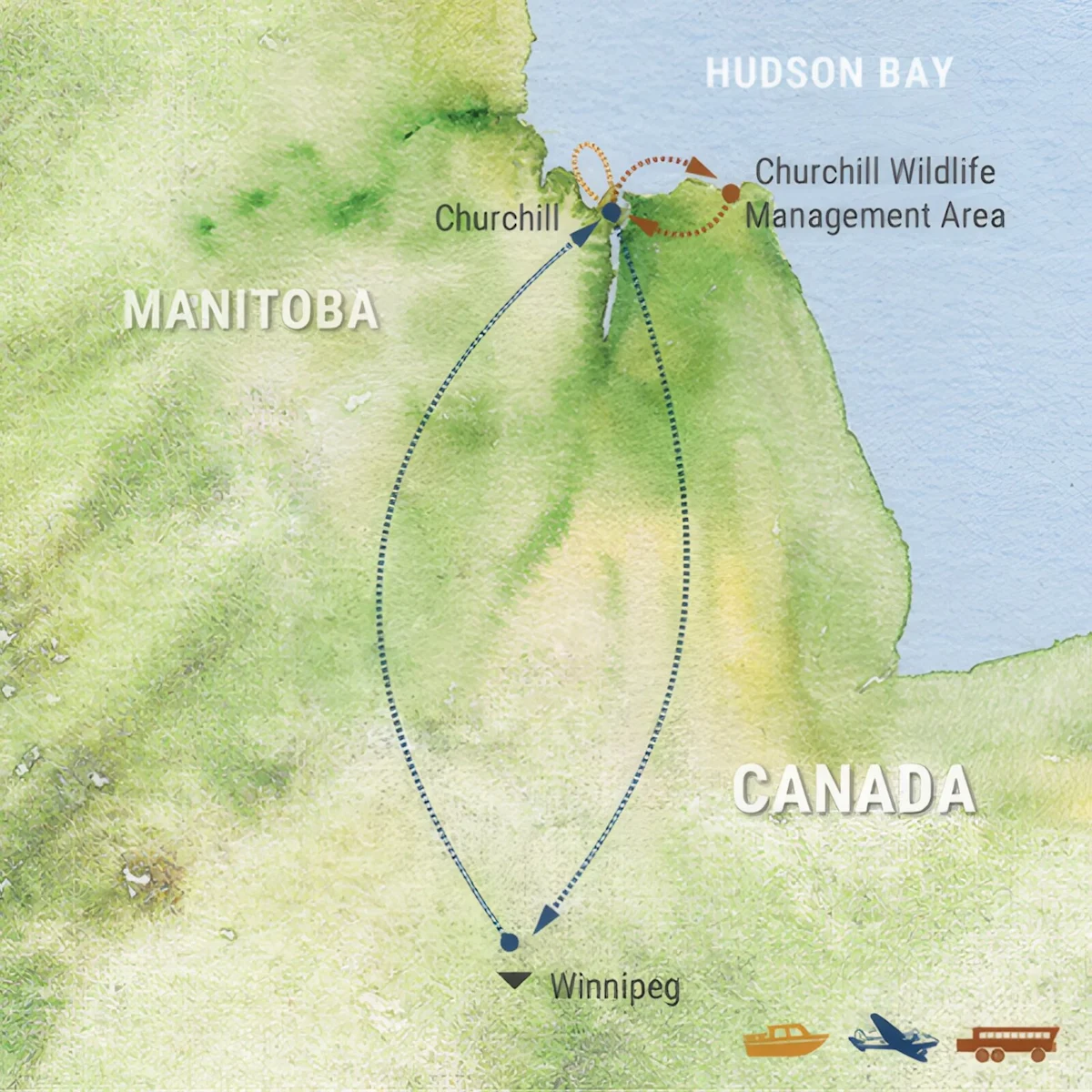Trip map for Up Close & Personal with Beluga Whales 