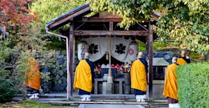 Traditional Buddhist ceremony, Japan.