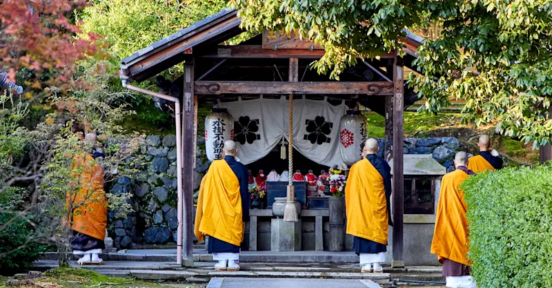 Traditional Buddhist ceremony, Japan.