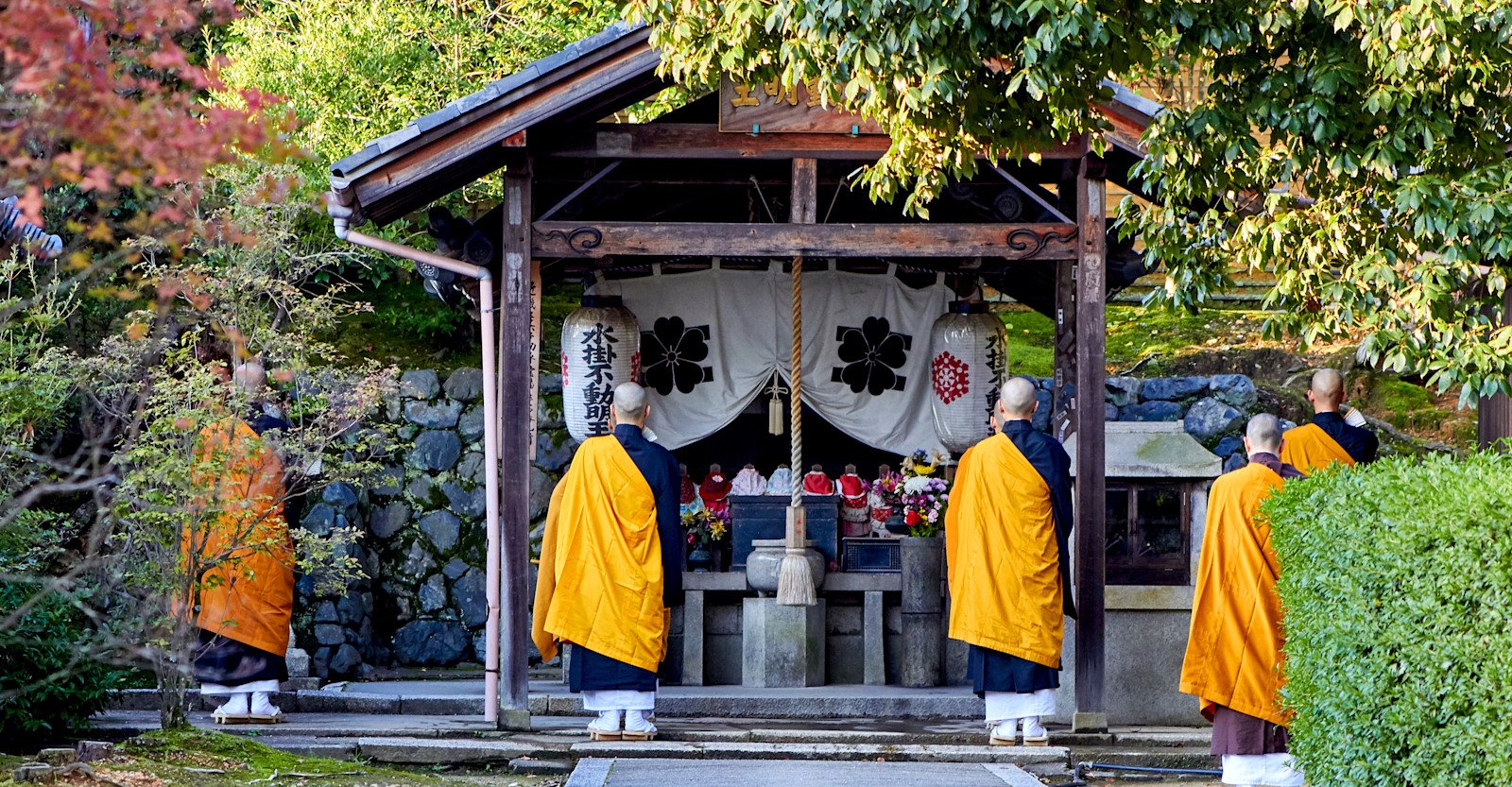 Traditional Buddhist ceremony, Japan.
