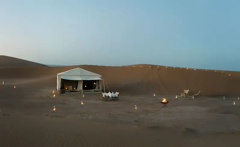 Azalai Desert Camp, Chigaga Dunes, Morocco.