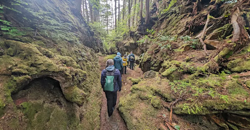 Nat Hab guests, Haida Gwaii, British Columbia.