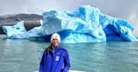 Nat Hab guest at Lago Argentino, Patagonia, Argentina.
