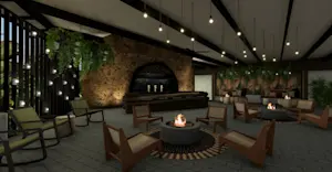Lush Lounge Area