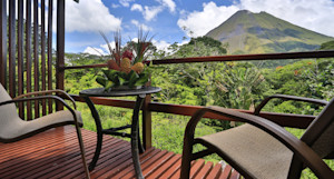 View of Arenal from deck