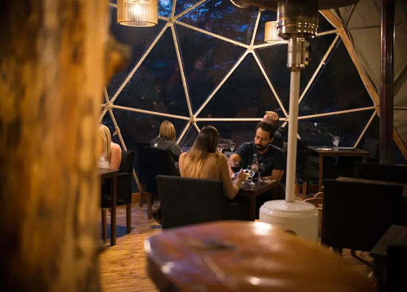 Patagonia Eco Domes dining