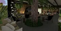 Lush Lounge Area