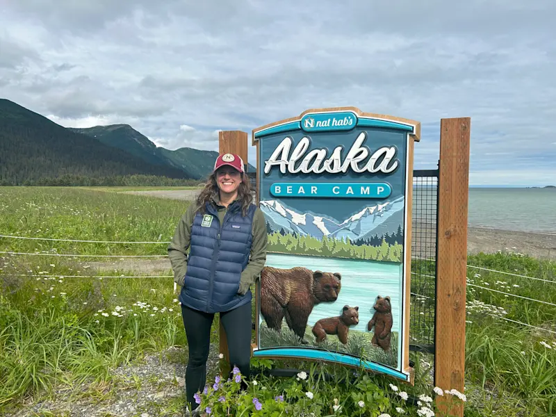 Taking it all in at the Alaska Bear Camp. 