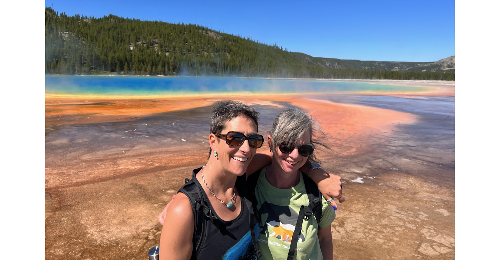 Enjoying the beauty of Yellowstone