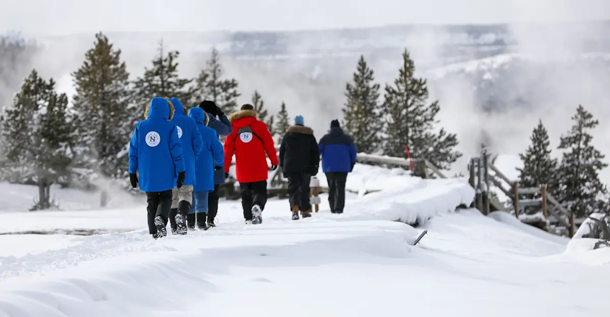 Nat Hab guests, Yellowstone National Park, Wyoming.